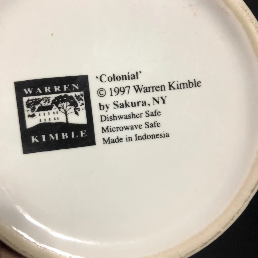 Warren Kimble/ Sakura Colonial Mugs set of 4